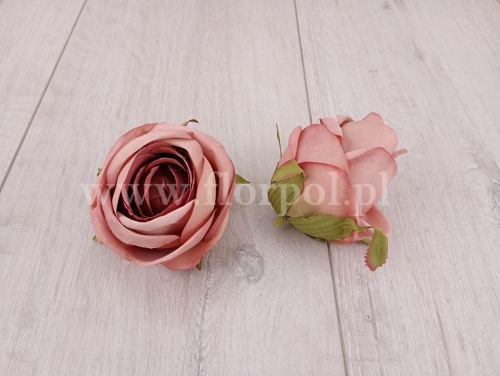 róża zwijana pastel 12szt beżoworóżowy/br.róż