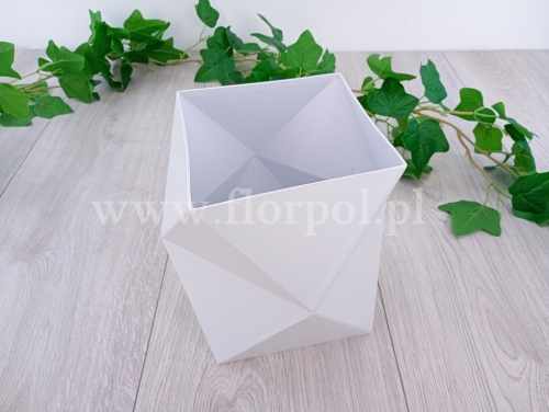 diament - flower box 1szt biały (W2568/1)