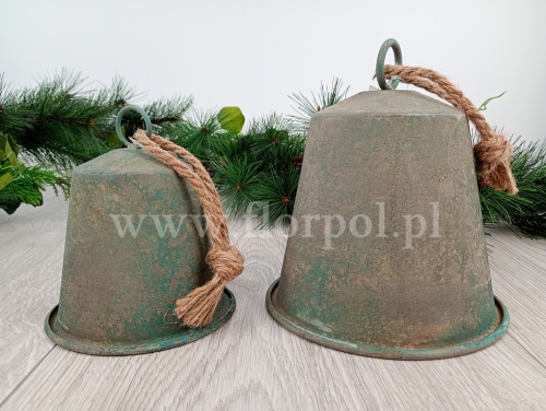 dzwon metal mniejszy 1szt stalowo-szary 