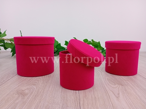 welurowy box walec 1kpl ciemny róż (H2410236)