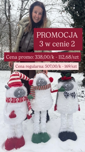 yeti figurka stojąca 1szt biały PROMOCJA 2+1