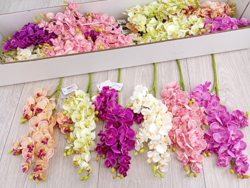 Mini orchidea z odnóżką - karton 24szt mix (SUN230)