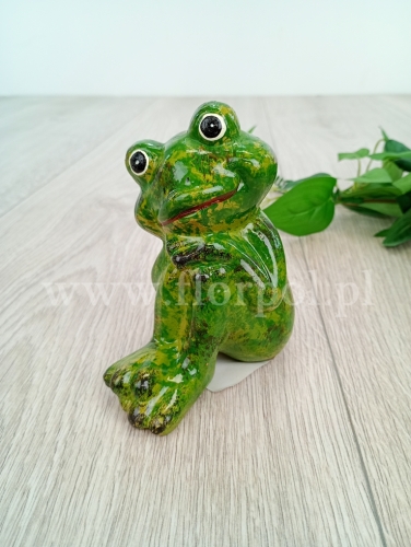 ceramiczna żabka 1szt zielony (WIC-235-03349-25)