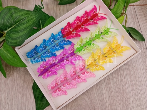 motylki clip 5cm 24szt mix (*288312)