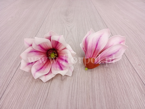 magnolia wyrobowa - pianka 1szt #3 fiolet/biel (LY-2023-703H)
