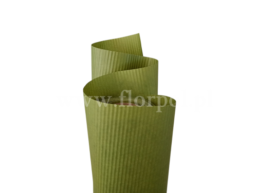 Papier karbowany 50/10 1szt  #45 oliwka