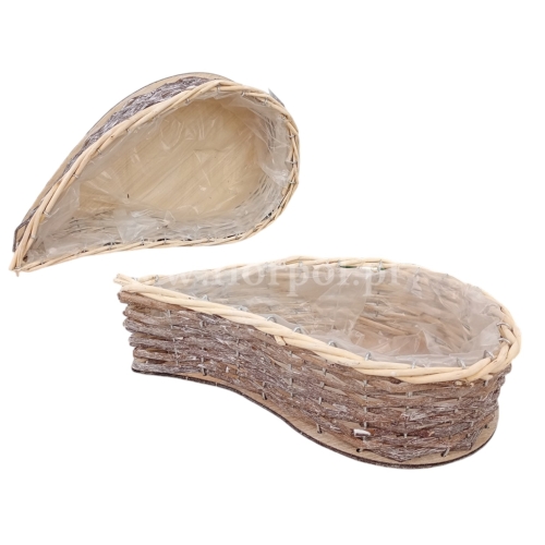 osłonka wiklinowa łezka - kpl. 2szt naturalny (YD2308859)