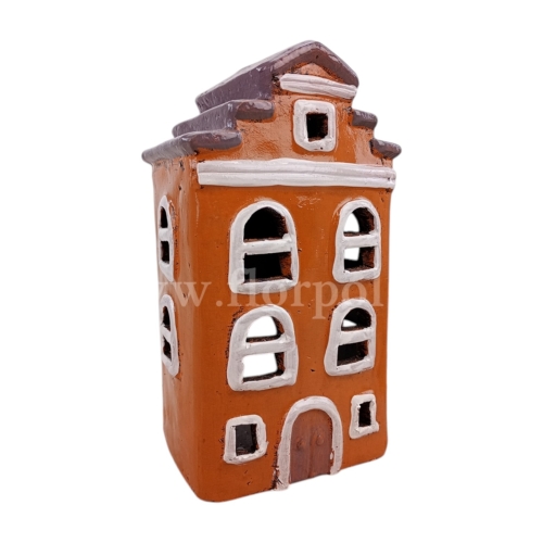 ceramiczny domek 1szt pomarańcz/grafit (BNC-235-01487-24)