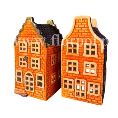 domek ceramiczny 1szt pomarańcz (BNC-19-01739-25)