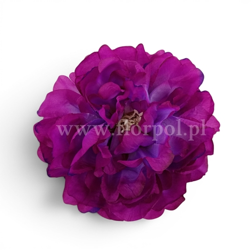 Delikatna peonia wyrobowa 12szt #2830 obergine (SUN406)