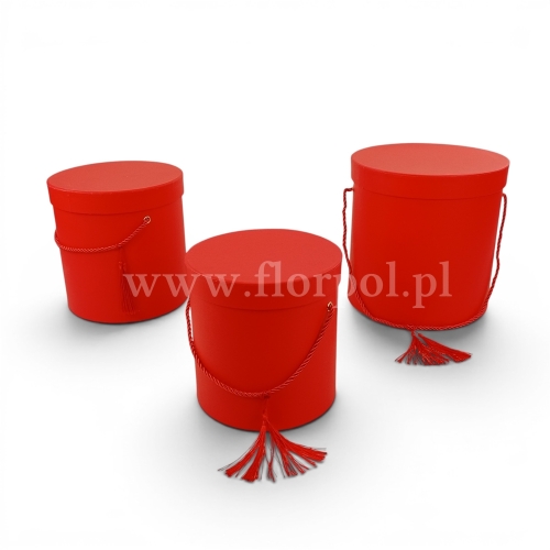 Box walec z chwostem kpl 3szt czerwony (H2404312)
