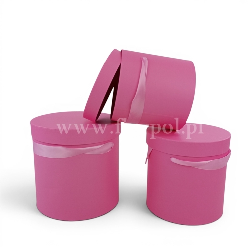 Box walec kpl 3szt róż (H2404299)