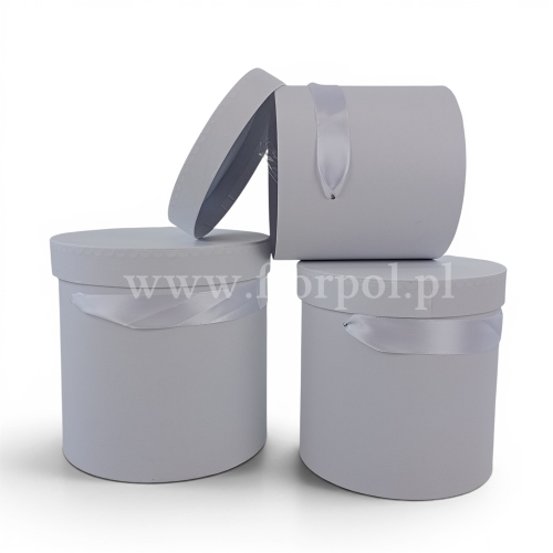 Box walec kpl 3szt biały (H2404299)