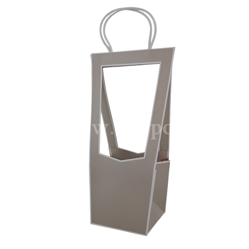 Torebka wysoka z kienkiem Small 5szt  szary (CF019703)