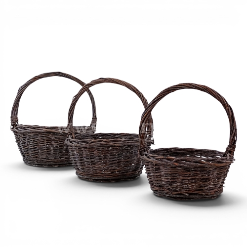Kosz wiklinowy kpl 3szt naturalny (TRE25ND0270)