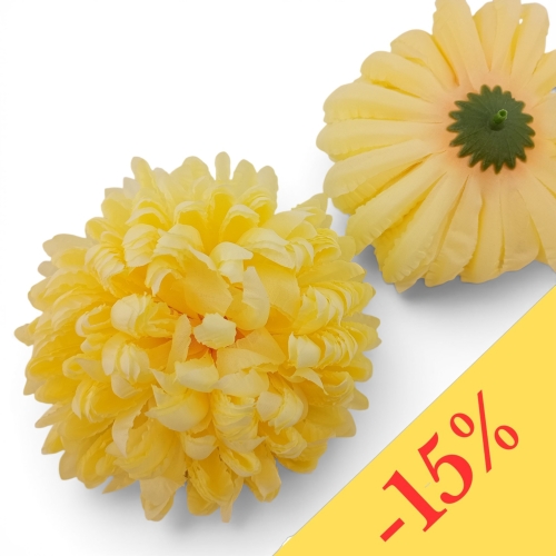 Chryzantema ananas 6szt #12 żółty (Basia)