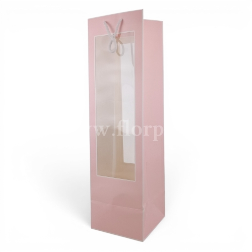 Torebka wysoka z okienkiem h70 10szt pink (CF019207/3812003) 