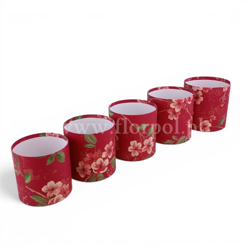 Flower box w kwiaty bez pokrywy kpl 5szt czerwony  (H2510300)