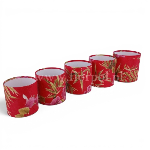 Flower box, gałązka bambus bez pokrywy kpl 4szt czerwony (H2510299)
