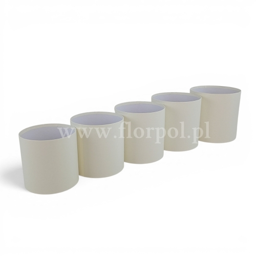 Flower box jednobarwny bez pokrywy kpl 5szt ecru (H2510310)