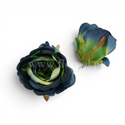 Róża wyrobowa 12szt #161 green edge black (MGHT)