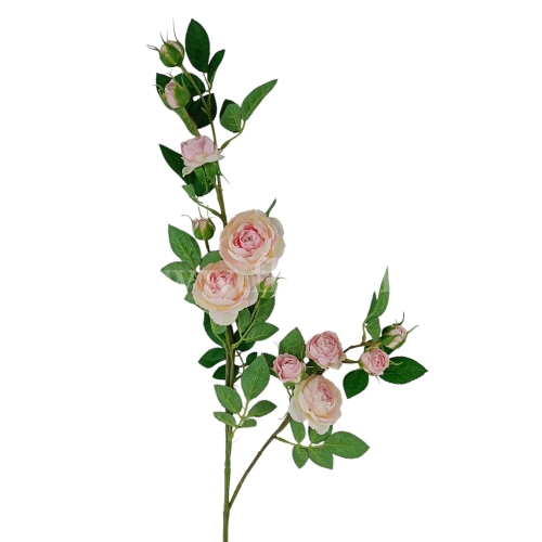 Różyczki na łodydze 1szt #3061 creamy/powder pink (SUN663)