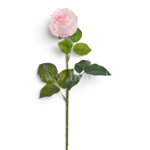 Róża pojedyncza silikonowa lt.pink (TAJ1029)