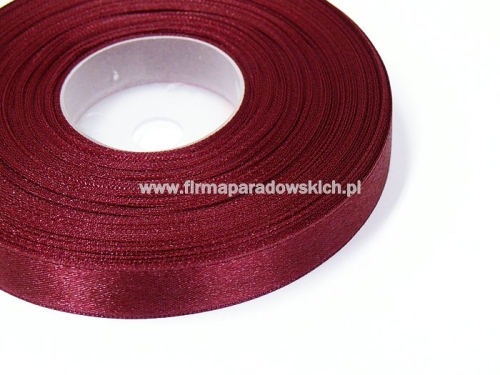 wstążka tasiemka atłasowa 12mm/30y 1szt bordo (02100080)