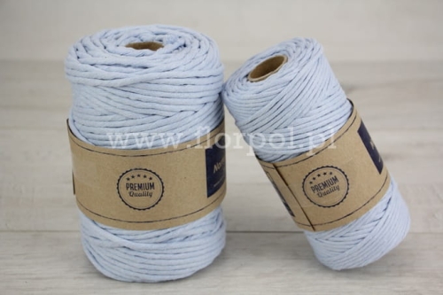 sznurek bawełniany do makramy 3* 5* 1szt baby blue