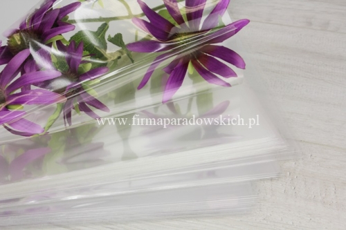 Folia/rękaw do kwiatów przezroczysty 50/70 1op 