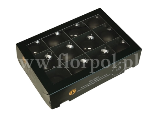 bombki choinkowe 57mm - 12szt black
