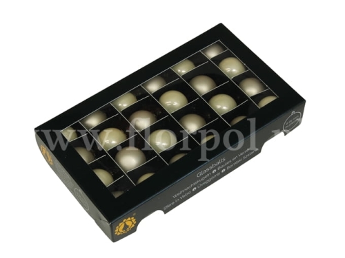 bombki choinkowe 25mm - 24szt champagne combi
