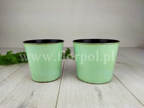doniczka - gruby plastik mniejsza 1szt pistacja (PK-173-01123-23)