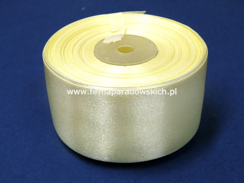 wstążka tasiemka atłasowa 40mm/30y 1szt wanilia (02100474)