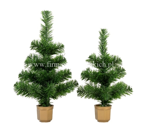 Standard Choinka sztuczna w cemencie 55cm  1szt zielony  (S55)